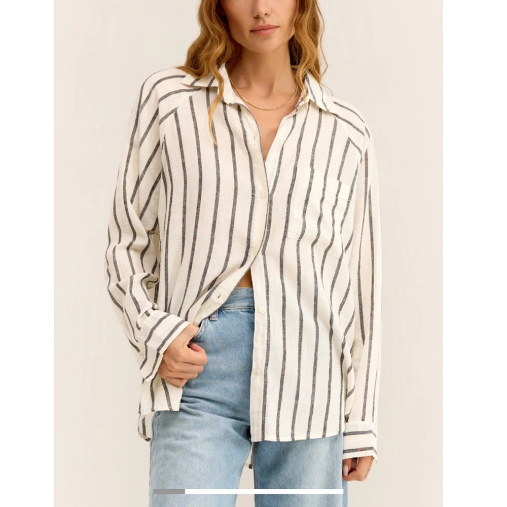 Z Supply - Perfect Linen Stripe Top